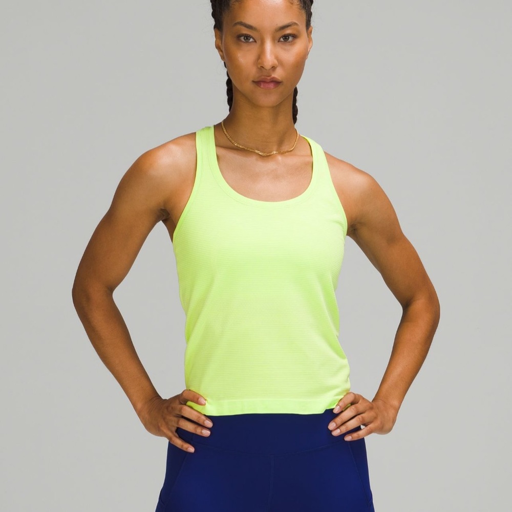 Lululemon swiftly tech Razorback tank race length size 8